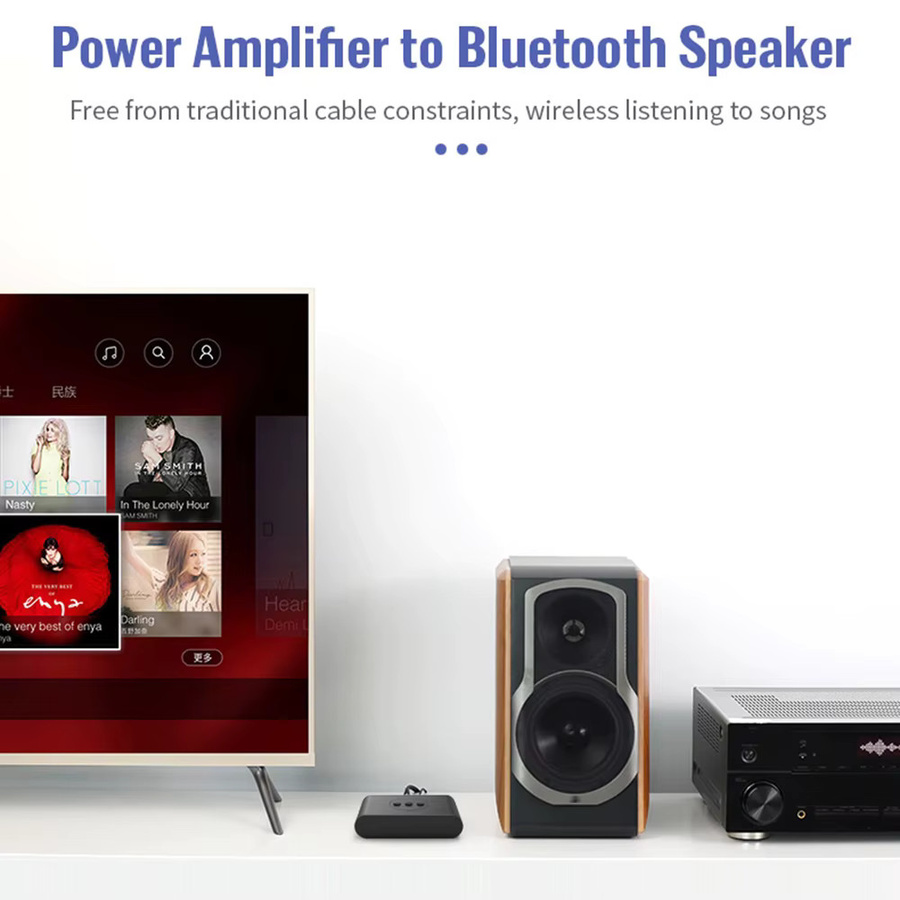 YiFanHeRong NFC Bluetooth 5.2 Audio Receiver Schwarz mit USB und 3,5mm AUX für Stereo Musik und Freisprechanrufe im Auto - Bild 4