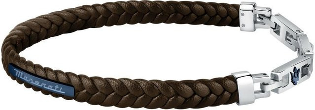 Maserati Jewels Armband, Edelstahl, recyceltes Leder, Herren, black - Bild 1