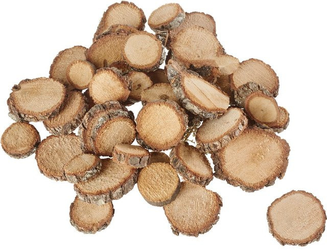 Othmar Decorations Rustikale Eichenscheiben in Beige, 500 g - Bild 1