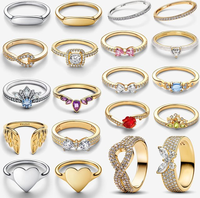 Disney Ring, Silber, Chakra-Herz, Schleife, Biene, Krone - Bild 1