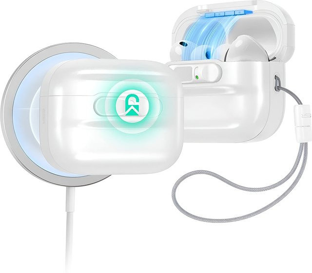 ESR Pulse Magnetic FlickLock Hülle für Apple AirPods Pro 3, Weiß - Bild 1