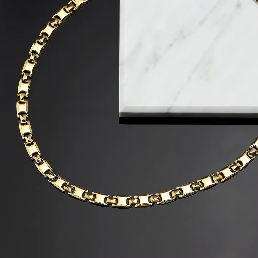 ARADOO Halskette, Edelstahl, Gold, Unisex - Bild 2