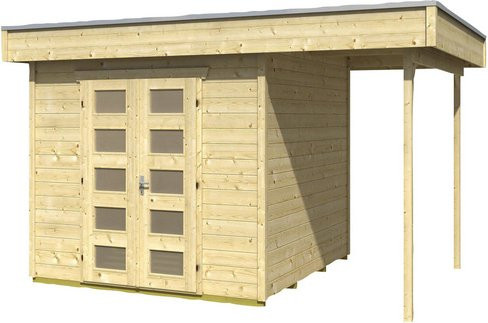 SKANHOLZ Gartenhaus Venlo aus Holz in Beige, B/H/T: 420 x 255 x 250 cm - Bild 1