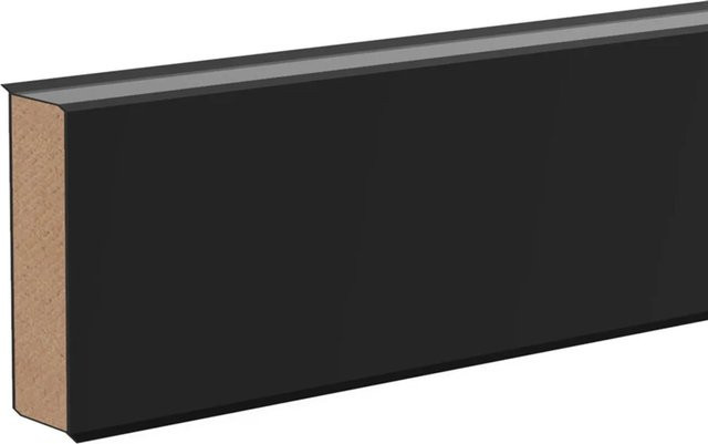Döllken Profiles Sockelleiste Cubu flex.ife 40 in Anthrazit, H x B x T: 40 mm x 13 mm x 40 mm, Länge: 2500 mm - Bild 1