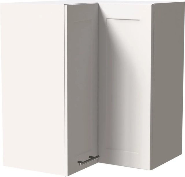 Feldmann-Wohnen Eckhängeschrank Oslo Weiß Matt B/T/H: 60 x 60 x 72 cm - Bild 1