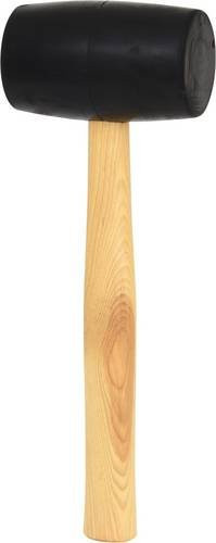 KS Tools Gummihammer Schwarz mit Holzstiel 780g - Bild 1