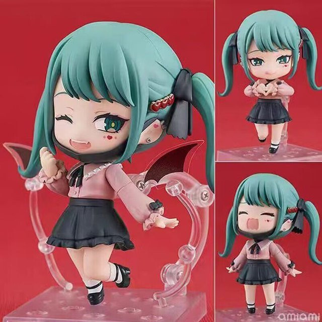 Bandai Nendoroid Hatsune Miku Vampir Actionfigur Multicolor mit wechselbarem Gesicht und beweglichen Gelenken - Bild 1
