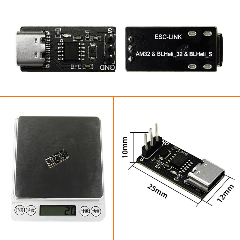 SEQURE 2670 Brushless ESC 2-6S 70A Firmware BLHeli_32 / AM32, Zubehör - Bild 2