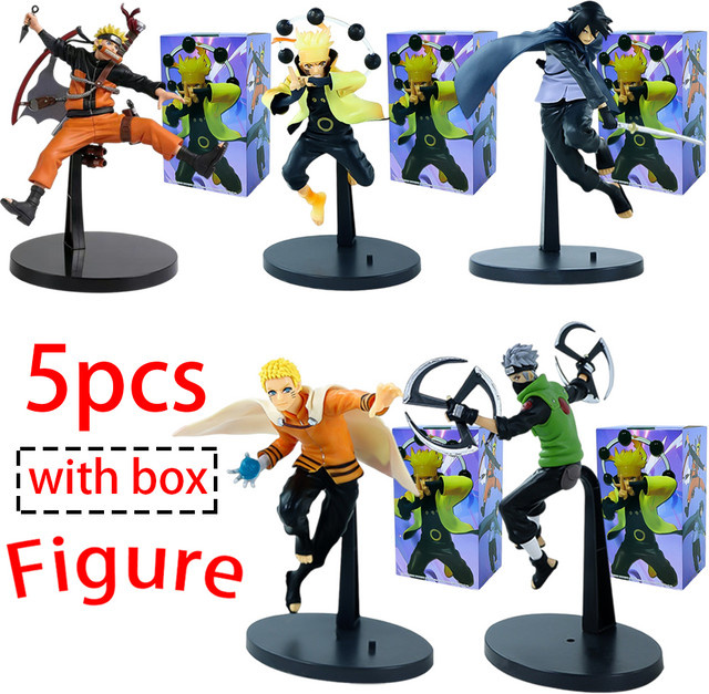 Bandai Naruto Uchiha Sasuke/Uzumaki Naruto Figur, Action Sammlermodell, 19cm - Bild 1