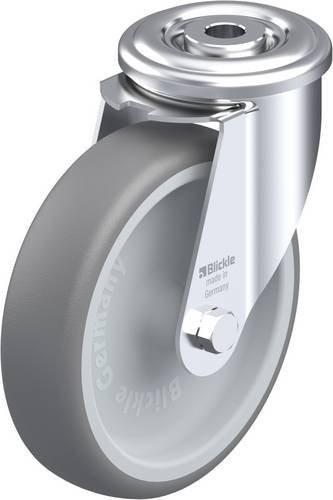 Blickle LER-TPA 127G Lenkrolle in Grau und Silber mit 125 mm Rad-Durchmesser und 125 kg Tragfähigkeit - Bild 1