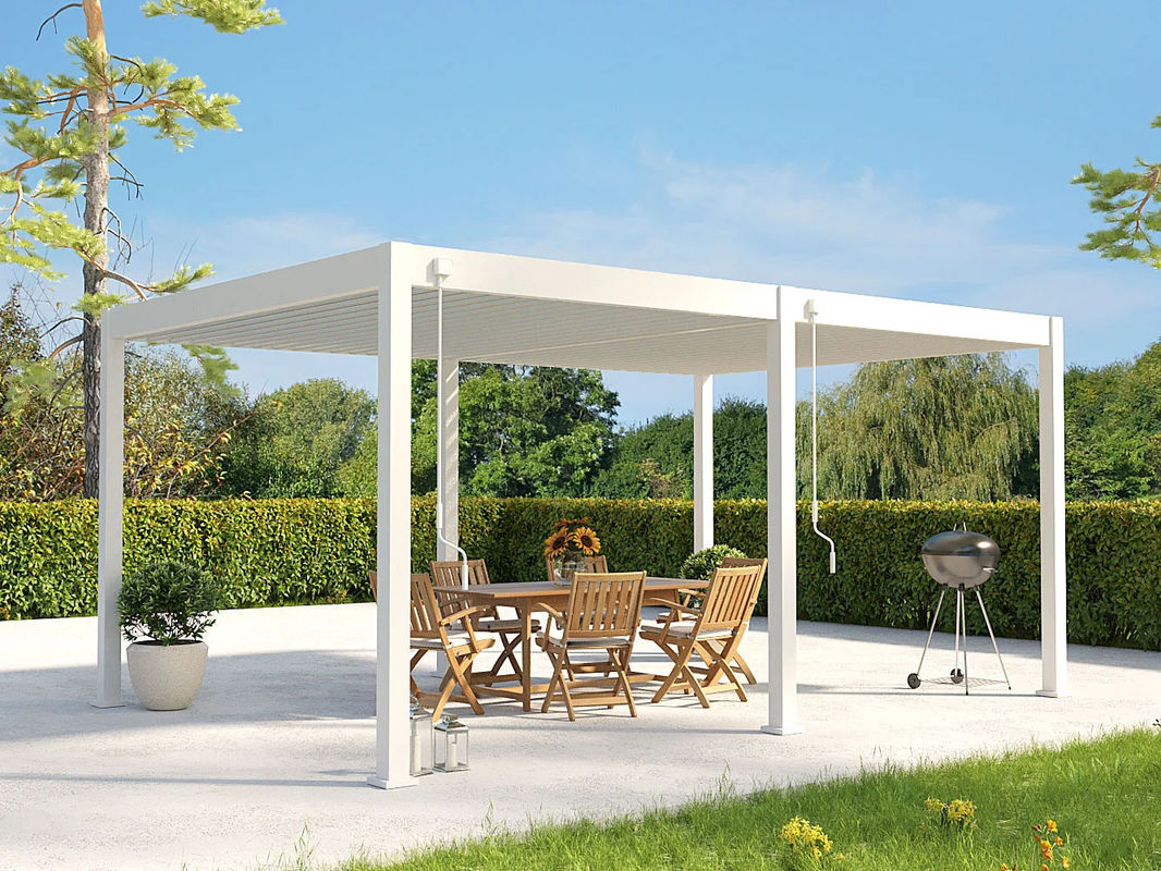 PergoLine Superior Pergola aus Aluminium in Weiß, B/T: 360 x 530 cm - Bild 3