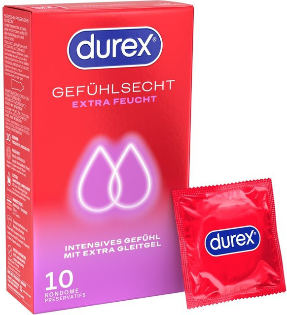 Durex Kondome Gefühlsecht Extra Feucht, Unisex - Bild 1