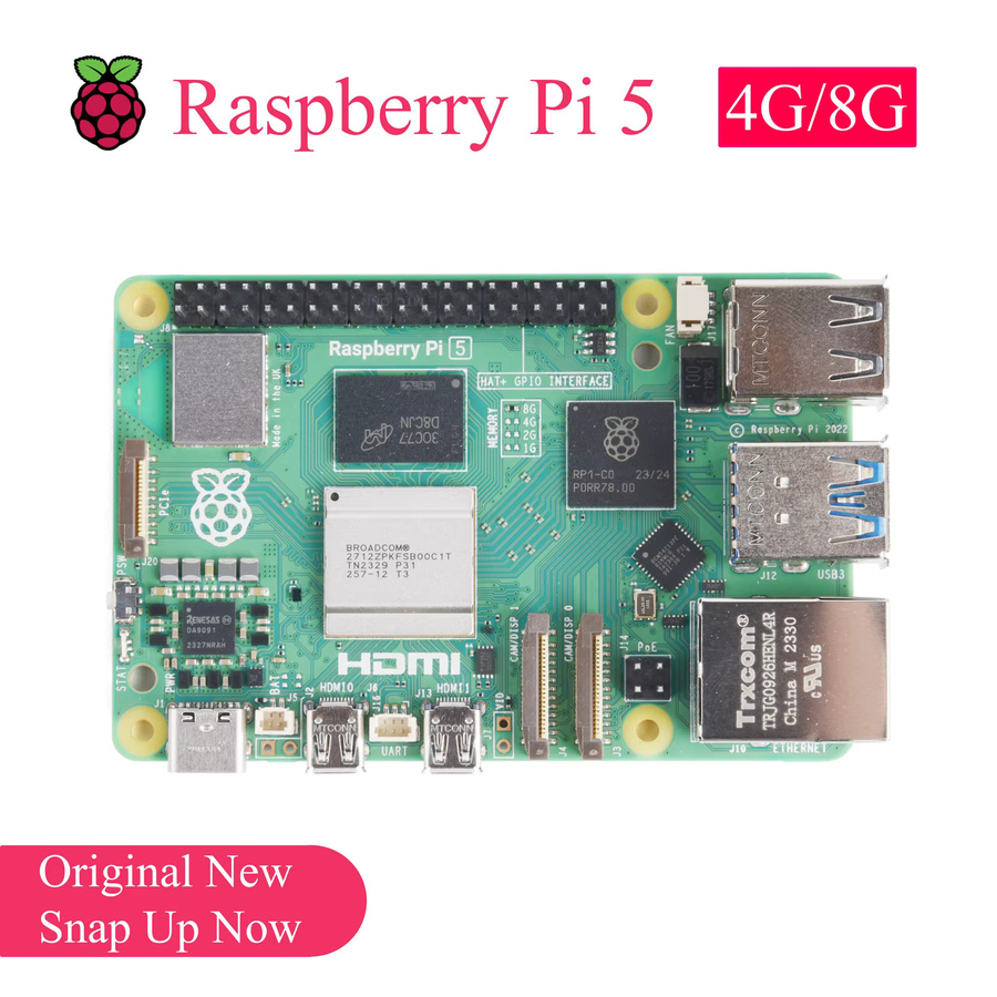 Original Raspberry Pi 5 Entwicklung Board mit Broadcom 4 Core CPU in Grün - Bild 2