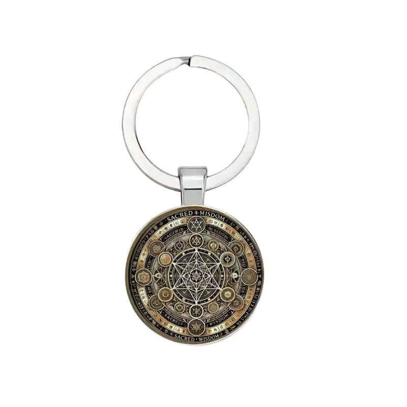 diffone Schlüsselanhänger, geometrisches Pentagramm, Unisex - Bild 2