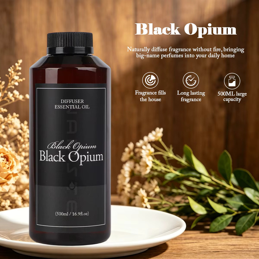 Namste Aroma Diffusor für ätherische Öle, Duftgerät und Lufterfrischer in Schwarz, 500 ml - Bild 3
