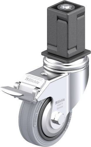 Blickle Apparate-Lenkrolle LKRA-VPA 80G-11-FI-FA-EV18 in Grau und Schwarz mit 80mm Rad-Durchmesser und 80kg Tragfähigkeit - Bild 1