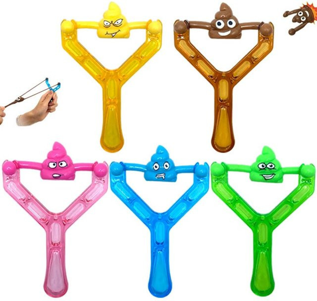 Kidsly Lustige Poop Klebrige Squishy Gummi Fliegende Finger, 5-teiliges Set - Bild 1
