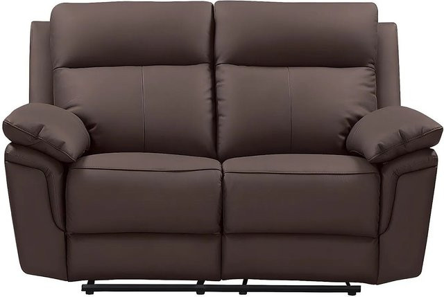 Vente-unique Relaxsofa Pakita Schokoladenbraun mit verstellbarer Kopfstütze und Kunstlederbezug Breite: 153 cm - Bild 1