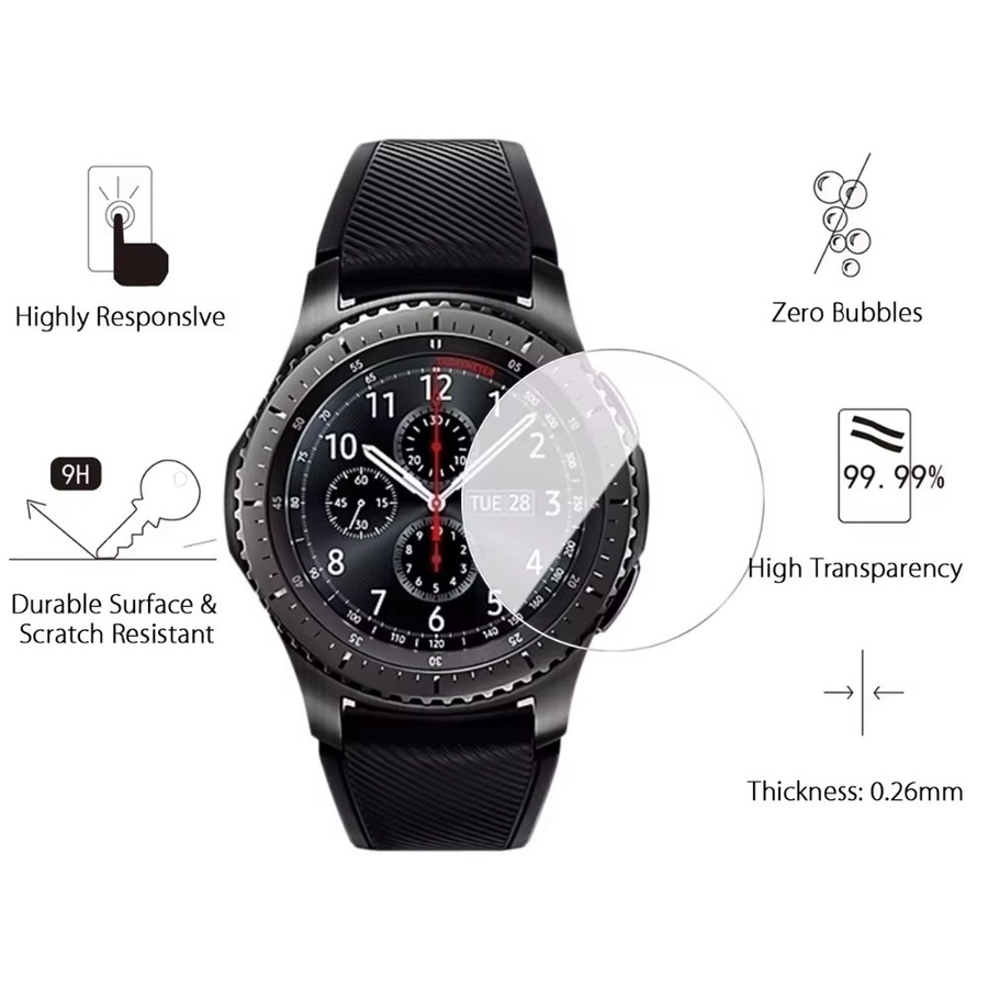 Samsung Uhrenzubehör, Schutzfolie Glas, Galaxy Gear S3 46mm - Bild 2