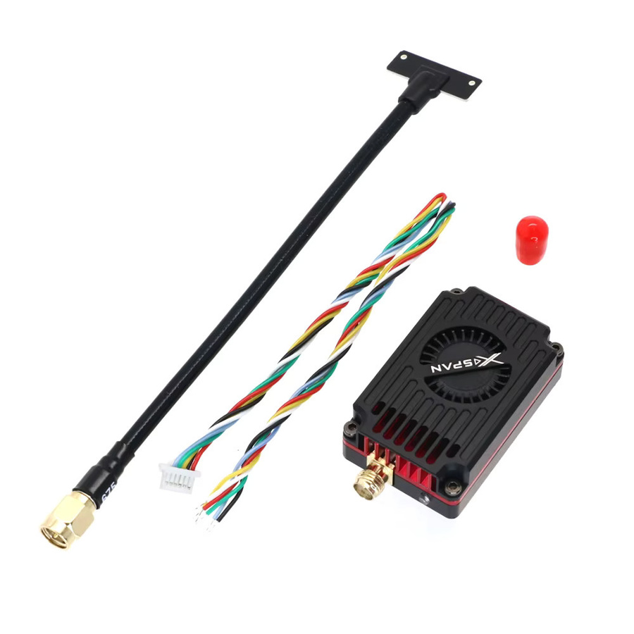 Rushfpv XSPAN Breitband-VTX-Videosender für Langstrecken-RC-FPV-Renndrohnen und Quadcopter, Schwarz - Bild 4