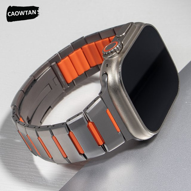 CAOWTAN Uhrenarmband Edelstahl, Silber, Herren - Bild 1