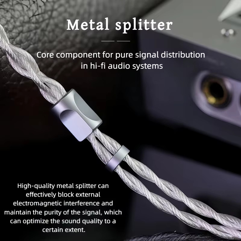 NIWERADCI HiFi-17 In-Ear-Kopfhörer-Upgrade-Kabel mit 0,78mm 2pin/mmcx/ie900/HD800 auf 4,4mm/4pin XLR für Delci Explorer DaVinci Himalaya - Bild 2