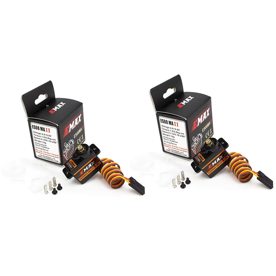 Emax Servomotor SCX24 Servo 12g Emax ES08MA II 15T Mini Metallgetriebe-Servo, Zubehör - Bild 3