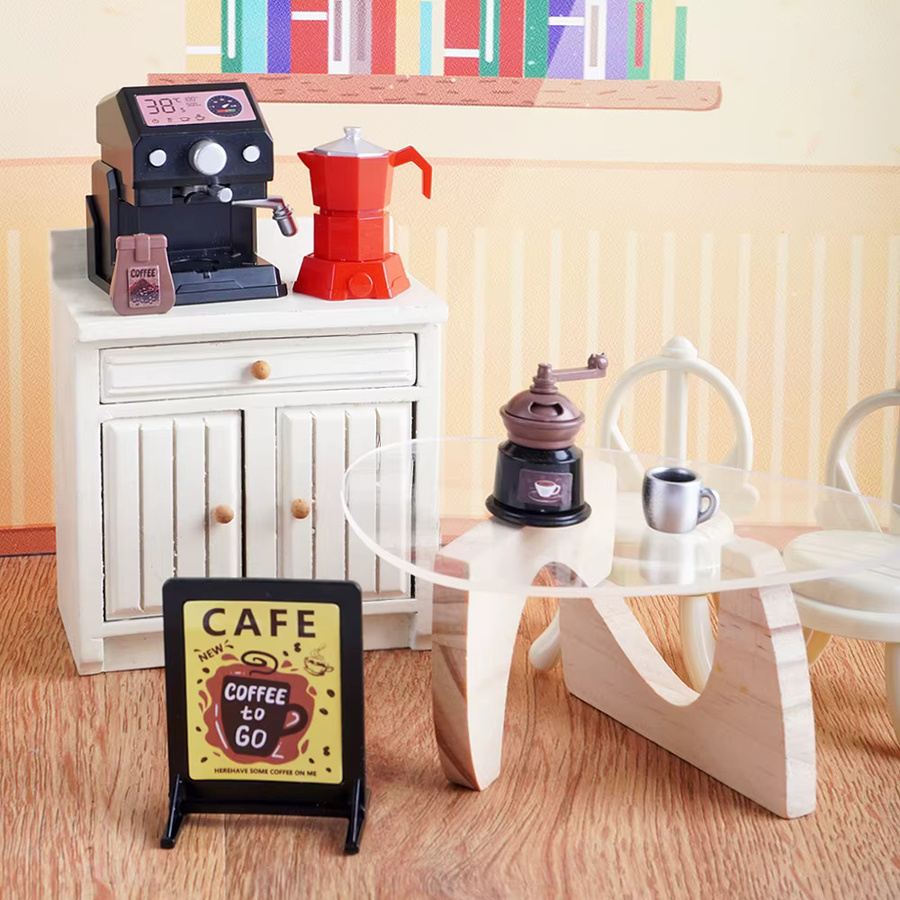 MSFTOYS Miniatur-Kaffeemaschine, Maßstab 1:12, Küchenutensilien - Bild 2