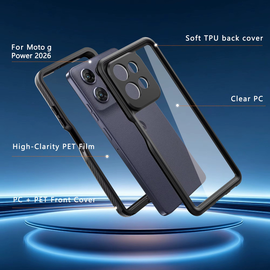 Wasserdichte Schutzhülle IP68 für Motorola Moto G Play 2026 und G Power in Schwarz mit 360 Grad Schutz für Schwimmen und Schnorcheln - Bild 5