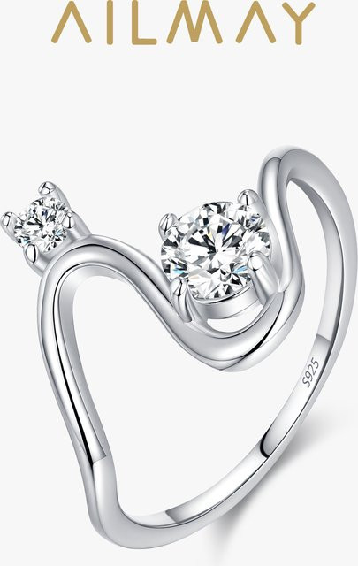 Ailmay Ring, 925 Silber, Zirkonia, Damen - Bild 1