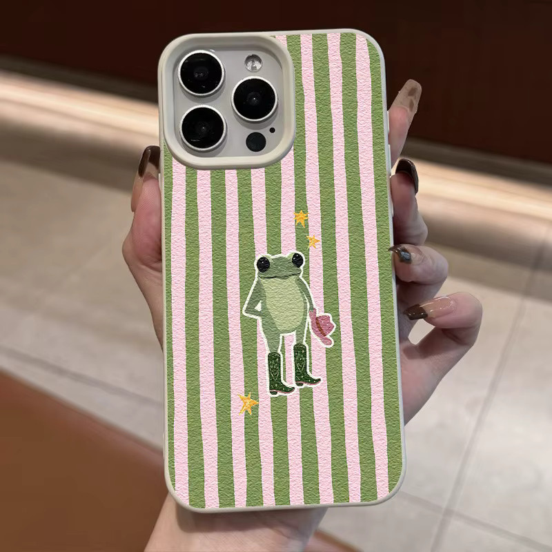 Stoßfeste Leder-Handyhülle mit Frosch-Lichee-Design für Xiaomi Redmi Note 15 14 13 12 11 10 9 8 Pro Plus 4G 5G in Multicolour - Bild 2