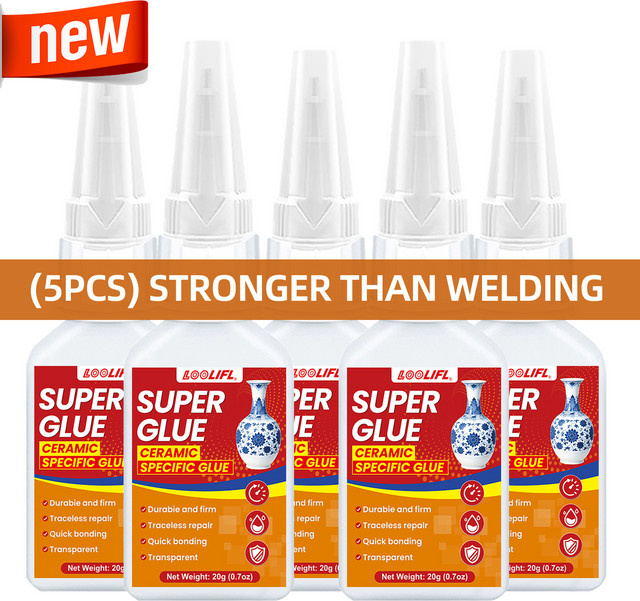 LOOLIFL Instant Super Glue Universal Sekundenkleber, transparent, 20 ml - Bild 1