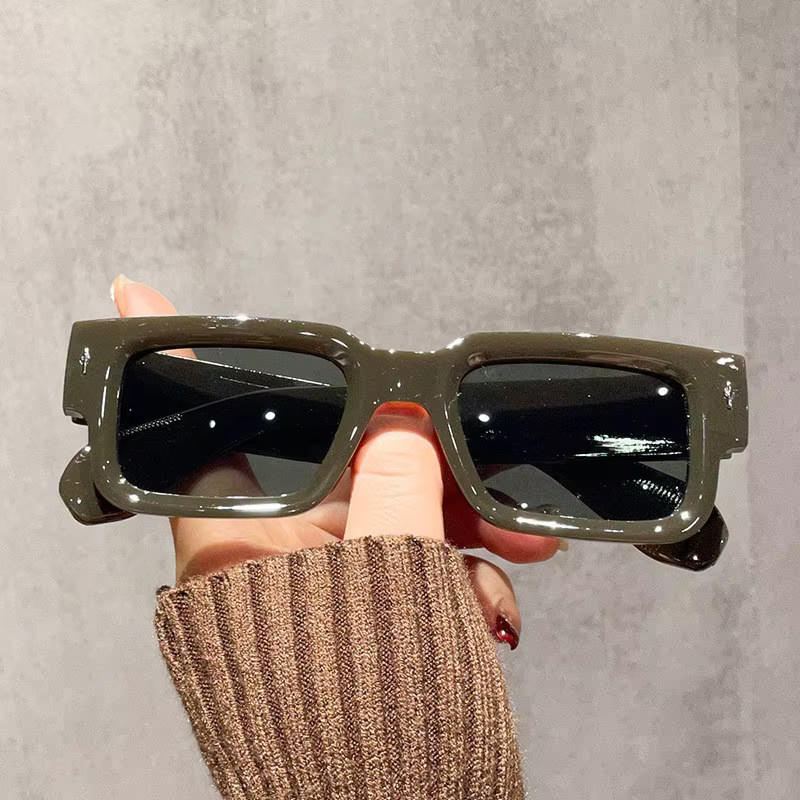 Samjune Retro-Sonnenbrille, quadratisch, Vollrand, Unisex, Kunststoff - Bild 2