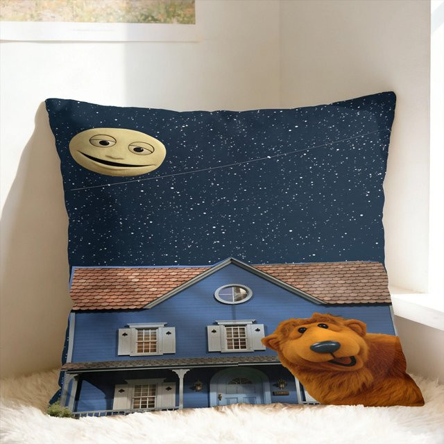 Tutter B-Bear In The Big Blue House Kissenbezug mit Grafikdesign in Blau, B/B: 50 x 50 cm - Bild 1