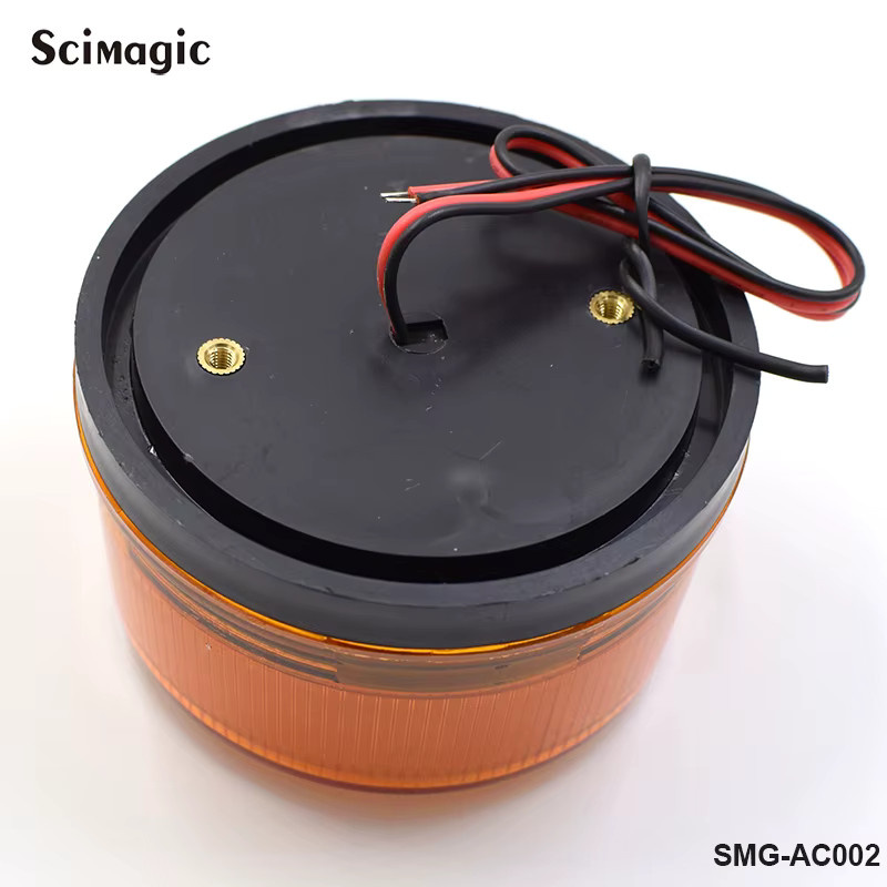 Signal-Stroboskop-Blinkleuchte Scimagic-RC in Orange für Schwenk- und Schiebetoröffner, LED-Tor-Blinklicht Alarmlampe DC 12V oder 24V - Bild 3