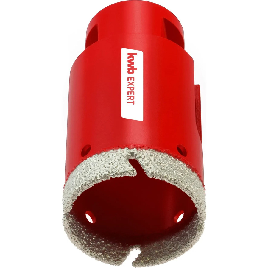 kwb Diamant-Lochsäge für Winkelschleifer M14, Durchmesser: 35 mm, Tiefe: 7,5 cm, Farbe: Rot - Bild 2
