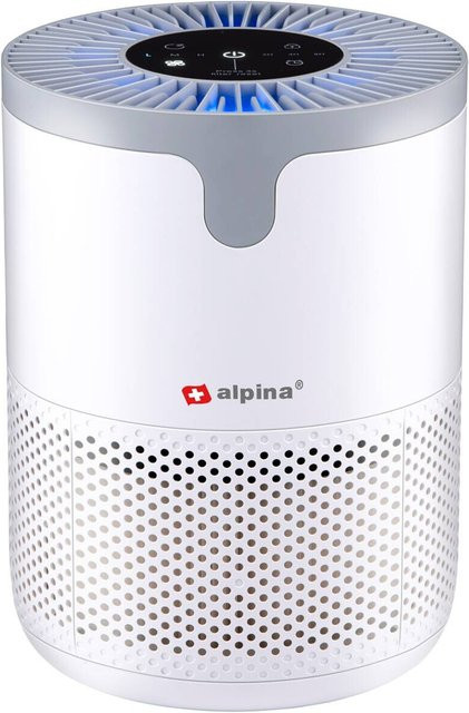 Alpina Luftreiniger mit HEPA H13 Filter und Ionisator, Weiß, B/H/L: 17 x 23 x 17 cm - Bild 1