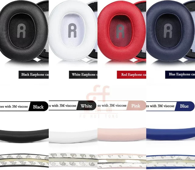 JBL Ersatz-Ohrpolster aus Schaumstoff in Blau für kabellose Bluetooth-Kopfhörer Tune T700BT T710BT T750BTNC T760NC - Bild 1