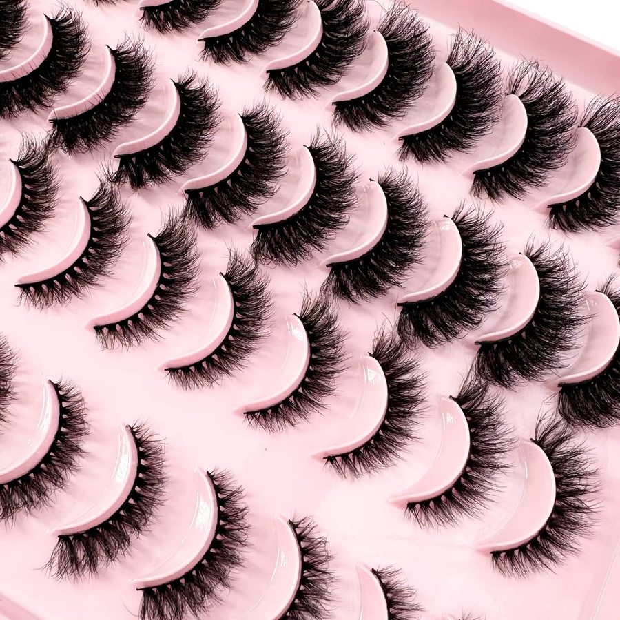 LYBCG Falsche Wimpern, 10/20 Paare, 3D Nerz Wimpern, Unisex - Bild 5