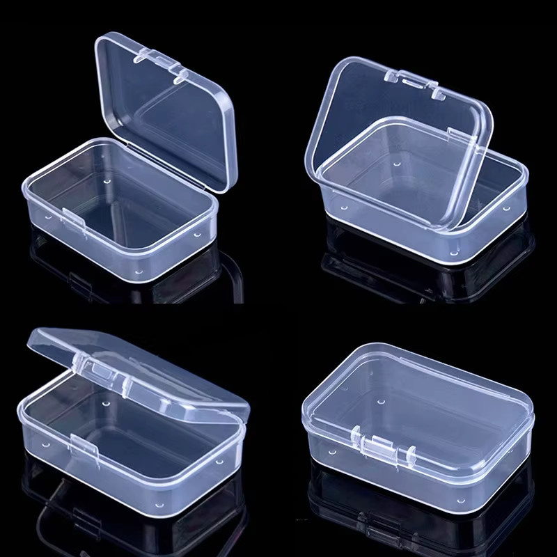Robuste und staubdichte Mini-Aufbewahrungsbox aus transparentem Kunststoff für Schmuck und Kleinteile - Bild 2
