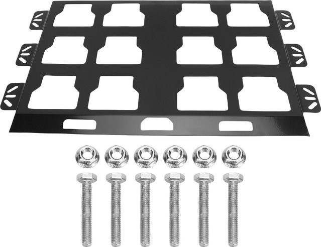 Montageplatte aus Metall als Ersatz für Milwaukee Packout Werkzeugkisten in Schwarz und Grau - Bild 1