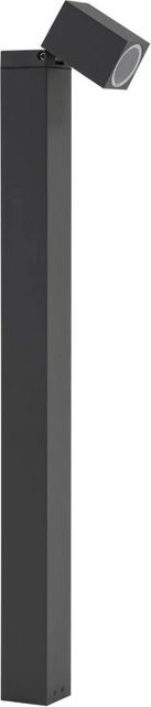 Lindby Außenleuchte Othil Modern aus Aluminium in Dunkelgrau, 1-flammig GU10, IP44 spritzwassergeschützt für Garten und Terrasse - Bild 1