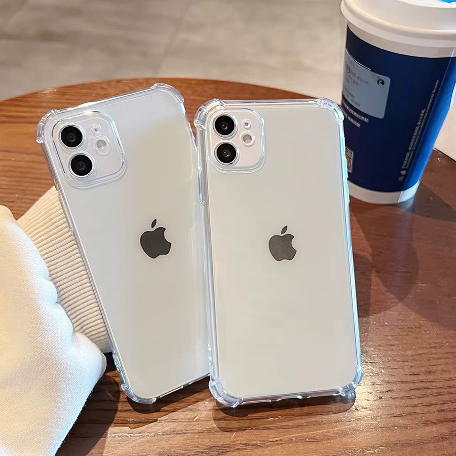 Caynes Transparente Silikon-Handyhülle Stoßfeste Soft Case Cover für iPhone 11 bis iPhone 17 Pro Max - Bild 2