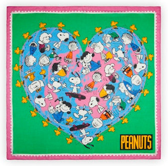 Codello Square Printed Heart Peanuts, Unisex, 120x120cm - Bild 1