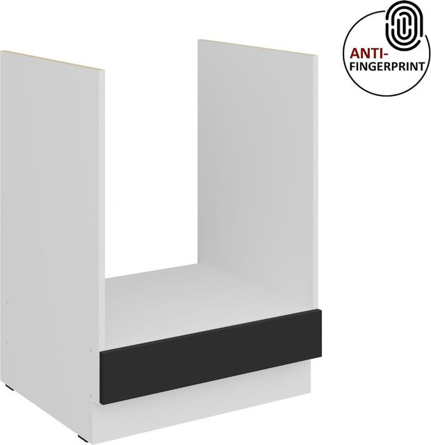 Küchen Herdschrank ARIA in Schwarz matt mit Anti-Fingerprint-Beschichtung, Breite: 60 cm - Bild 1