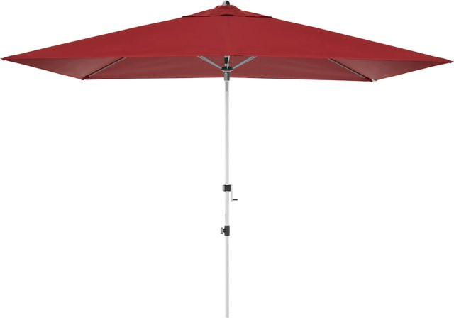 Doppler Sonnenschirm Expert mit Kurbelmechanik und Auto Tilt, Farbe: Rot, B: 300 cm, T: 200 cm - Bild 1
