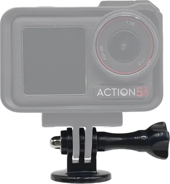 Sportkamera Zubehörset mit Stativadapter 1/4 Zoll in Schwarz für GoPro Insta360 und DJI OSMO - Bild 1