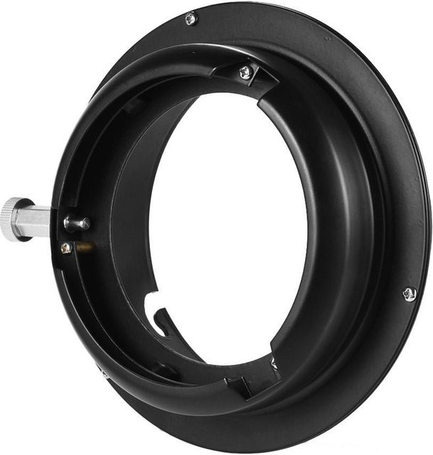 Andoer Video Studio Mini Blitz Speedring Konverter Adapterring mit Bowens Mount in Schwarz - Bild 1