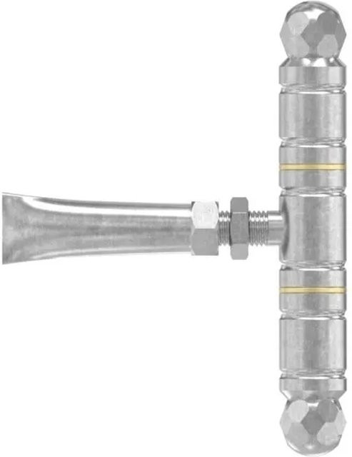 FeNau Torband T-Form aus Edelstahl in Silber Matt, verstellbar, B/H/T: 180 x 180 x 140 mm - Bild 1