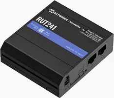 Teltonika RUT241 Kompakter 4G/LTE Router Schwarz inkl. Universalnetzteil - Bild 1